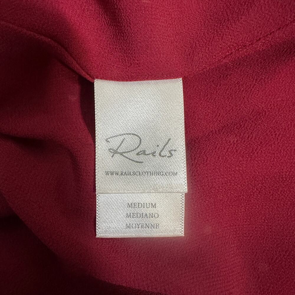 Rails Aimee Dress M | Rouge Offset Dot | Ruffle H… - image 8